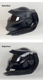 Matte Black Predator HNJ Motorcycle Helmet - KingsMotorcycleFairings.com