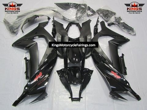 Fairing kit for a Kawasaki Ninja ZX10R (2011-2015) Black, Red & Matte Black