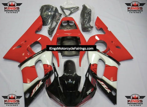 Yamaha YZF-R6 (1998-2002) Black, Red & White Fairings