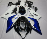 Black, White and Blue Fairing Kit for a 2005 & 2006 Suzuki GSX-R1000 motorcycle