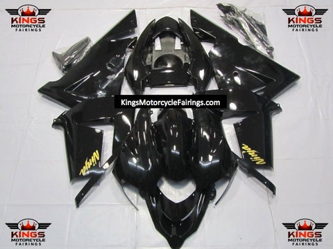 Black and Gold Fairing Kit for a 2004 & 2005 Kawasaki ZX-10R motorcycle