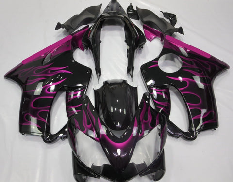 Honda CBR600F4i (2004-2007) Black & Pink Flame Fairings