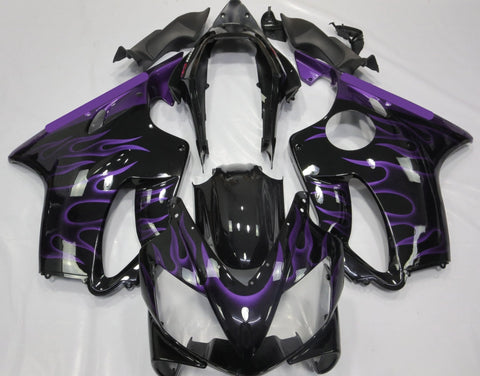 Honda CBR600F4i (2004-2007) Black & Purple Flame Fairings