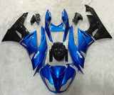 Fairing kit for a Kawasaki Ninja ZX6R 636 (2007-2008) Blue, Matte Black & White