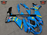 Blue, Yellow, Gold and Black Rizla Fairing Kit for a 2011, 2012, 2013, 2014, 2015, 2016, 2017, 2018, 2019, 2020 & 2021 Suzuki GSX-R750 motorcycle