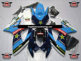 Blue Rockstar Fairing Kit for a 2006 & 2007 Suzuki GSX-R750 motorcycle
