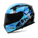 Blue and Black Edge HNJ Full-Face Motorcycle Helmet is brought to you by KingsMotorcycleFairings.com