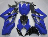 Blue, Black and Silver Fairing Kit for a 2007 & 2008 Suzuki GSX-R1000 motorcycle