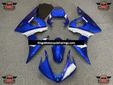 Yamaha YZF-R6 (2005) Blue, White & Silver Motul Fairings