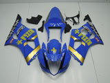Blue and Gold Rizla Fairing Kit for a 2003 & 2004 Suzuki GSX-R1000 motorcycle
