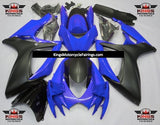 Blue and Matte Black Fairing Kit for a 2006 & 2007 Suzuki GSX-R600 motorcycle