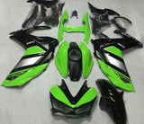Green, Black and Silver Fairing Kit for a Yamaha YZF-R3 2015, 2016, 2017 & 2018 motorcycle