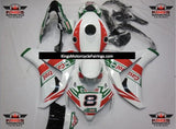 White, Red and Green Castrol Fairing Kit for a 2008, 2009, 2010 & 2011 Honda CBR1000RR motorcycle