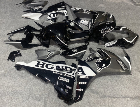 Honda CBR1000RR (2017-2023) Black, Silver, Blue and White Red Bull Fairings at KingsMotorcycleFairings.com