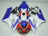 Blue, White, Red and Black HRC Fairing Kit for a 2004 and 2005 Honda CBR1000RR motorcycle