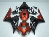 Candy Orange and Black Fairing Kit for a 2006 & 2007 Honda CBR1000RR motorcycle
