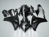 Black and Silver Stripe Fairing Kit for a 2008, 2009, 2010 & 2011 Honda CBR1000RR motorcycle