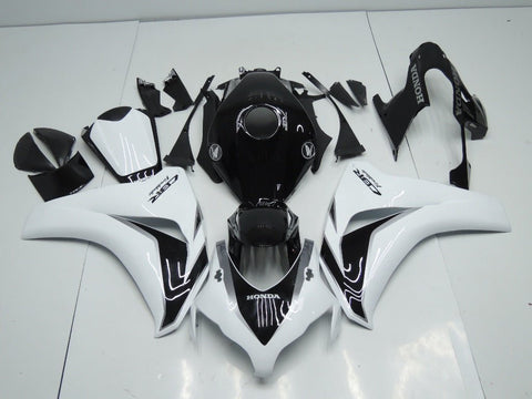 Honda CBR1000RR (2008-2011) White, Black & Silver Fairings