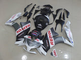 Matte Black, White, Silver and Red Repsol Fairing Kit for a 2012, 2013, 2014, 2015 & 2016 Honda CBR1000RR motorcycle
