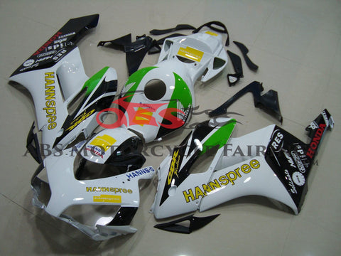 Honda CBR1000RR (2004-2005) White, Black, Green and Yellow HANNspree Fairings