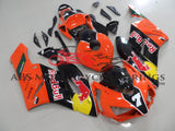 Orange and Black Red Bull Fairing Kit for a 2004 & 2005 Honda CBR1000RR motorcycle.