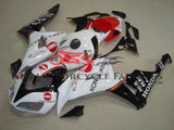 White, Black and Red Konica Minolta Fairing Kit for a 2006 & 2007 Honda CBR1000RR motorcycle