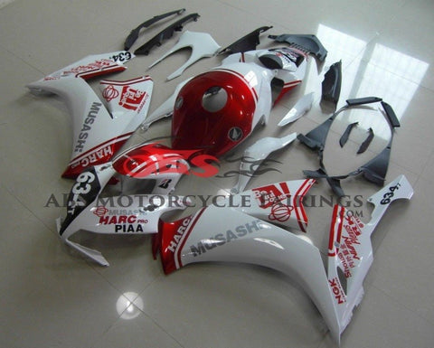 Honda CBR1000RR (2012-2016) White & Candy Apple Red MUSASHI Fairings