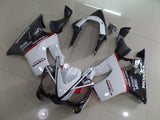 White, Black and Red Fairing Kit for a 2001, 2002, 2003 Honda CBR600F4i motorcycle.