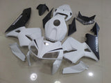 Matte White and Matte Black Fairing Kit for a 2005 and 2006 Honda CBR600RR motorcycle