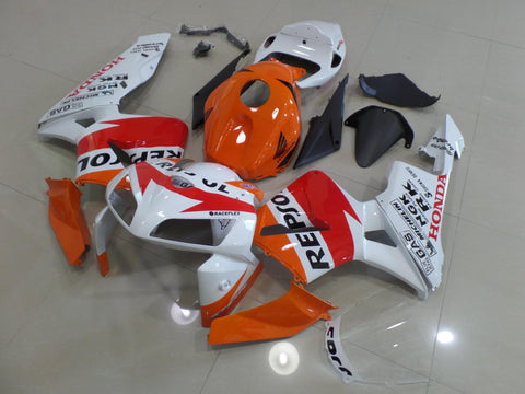 Honda CBR600RR (2005-2006) White & Orange Repsol Fairings