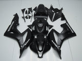 Matte Black and White Fairing Kit for a 2007 and 2008 Honda CBR600RR motorcycle