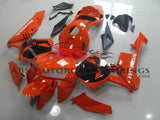 Orange and Black Skull Fairing Kit for a 2005, 2006 Honda CBR600RR motorcycle