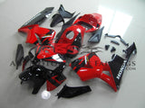Black and Red Fairing Kit for a 2005, 2006 Honda CBR600RR motorcycle