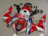 Red, White and Blue TT Legends Racing Fairing Kit for a 2007, 2008 Honda CBR600RR motorcycle