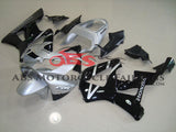Silver and Black Fairing Kit for a 2000 and 2001 Honda CBR900RR 929 motorcycle