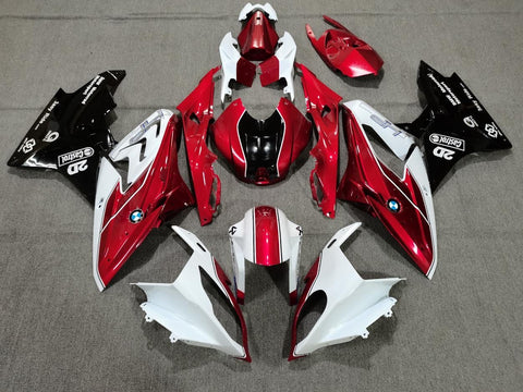 BMW S1000RR (2015-2016) Candy Red, White & Black Fairings