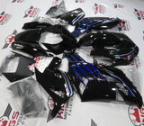 Black, Blue and Silver Fairing Kit for a 2012, 2013, 2014, 2015, 2016, 2017, 2018, 2019, 2020 & 2021 Kawasaki Ninja ZX-14R motorcycle.