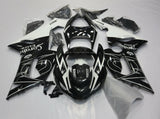 Black and White Corona Tribal Fairing Kit for a 2005 & 2006 Kawasaki ZX-6R 636 motorcycle