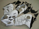 White and Black Corona Tribal Fairing Kit for a 1999, 2000, 2001, 2002, 2003, 2004, 2005, 2006, & 2007 Suzuki GSX-R1300 Hayabusa motorcycle