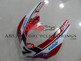 Red and White FIAMM #7 Fairing Kit for a 2011, 2012, 2013 & 2014 Ducati 1199 motorcycle