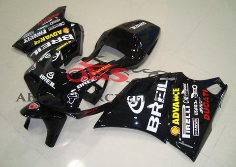 Black Breil Fairing Kit for a 1998, 1999, 2000, 2001, & 2002 Ducati 996 motorcycle