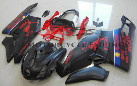 Ducati 749 (2003-2004) Matte Black & Red Puma Fairings