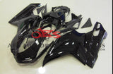 Gloss Black Fairing Kit for a 2007, 2008, 2009, 2010, 2011 & 2012 Ducati 1198 motorcycle
