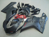 Matte Black and Red Fairing Kit for a 2007, 2008, 2009, 2010, 2011 & 2012 Ducati 1198 motorcycle