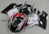 Black, White & Red Tricolor Fairing Kit for a 2007, 2008, 2009, 2010, 2011, 2012, 2013 & 2014 Ducati 848 motorcycle