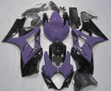 Purple, Black and Silver Fairing Kit for a 2007 & 2008 Suzuki GSX-R1000 motorcycle
