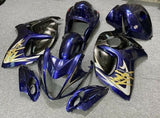 Dark Blue, Black and Gold Fairing Kit for a 2008, 2009, 2010, 2011, 2012, 2013, 2014, 2015, 2016, 2017, 2018 & 2019 Suzuki GSX-R1300 Hayabusa motorcycle