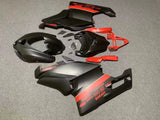 Matte Black and Red Fairing Kit for a 2003 & 2004 Ducati 999 motorcycle