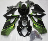Green and Black Fairing Kit for a 2007 & 2008 Suzuki GSX-R1000 motorcycle