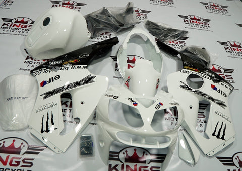 Fairing kit for a Kawasaki Ninja ZX12R (2002-2006) White, Black Monster Energy at KingsMotorcycleFairings.com